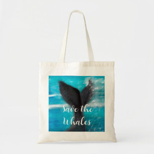 Bolsa Tote Cauda de uma baleia - Salve as baleias