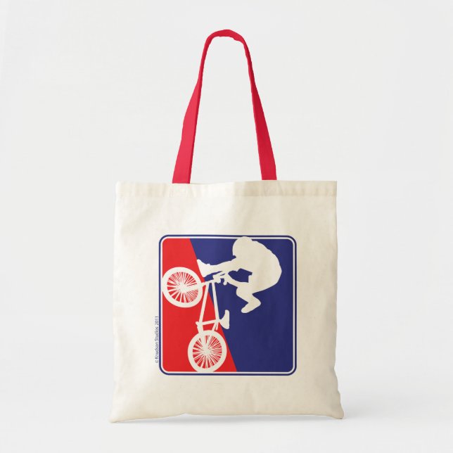 Bolsa Tote Cavaleiro de bicicleta BMX (Frente)