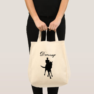 Bolsa Tote Cavaleiro Dressage E Luz Silhueta Cavalo