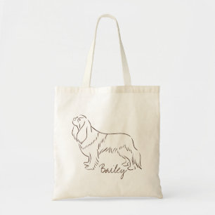 Bolsa Tote Cavaleiro Elegante Personalizável Rei Charles Spa