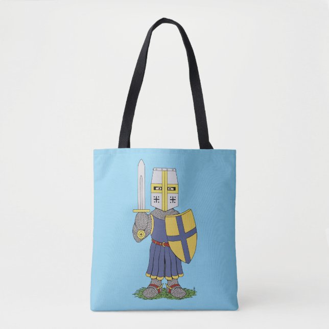 Bolsa Tote Cavaleiro medieval bonito (Frente)