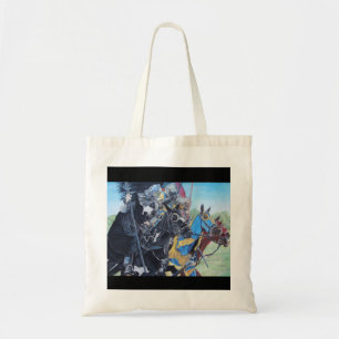Bolsa Tote cavaleiros medievais que jousting na arte