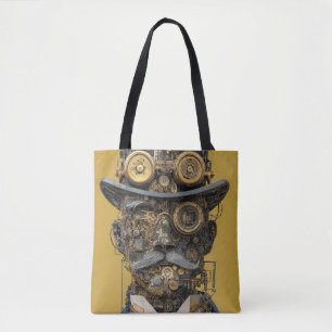 Bolsa Tote Cavalheiro Mecânico Steampunk
