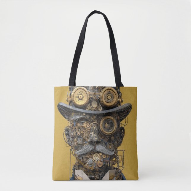 Bolsa Tote Cavalheiro Mecânico Steampunk (Frente)
