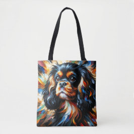 Bolsa Tote Cavalier King Charles Spaniel Dog Acrylic Impressã