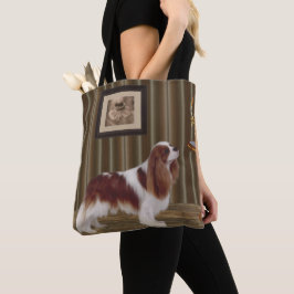 Bolsa Tote Cavalier King Charles Spaniel Dog Art
