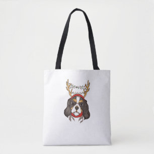 Bolsa Tote Cavalier King Charles Spaniel Dog Pet Christmas