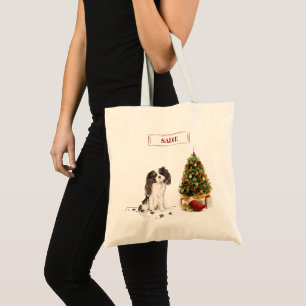 Bolsa Tote Cavalier King Charles Spaniel Tri-Color Natal Cach
