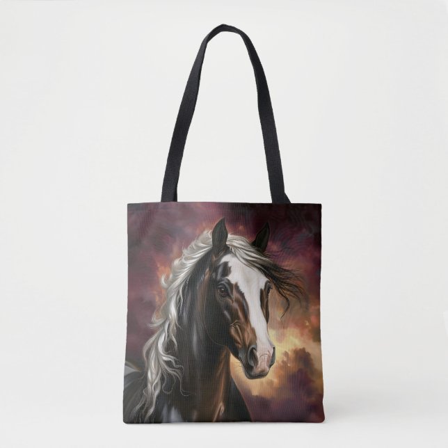 Bolsa Tote Cavalo abaixo de um céu nojento (Frente)