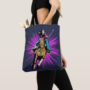 Bolsa Tote Cavalo Ancorando Rodeio Ocidental