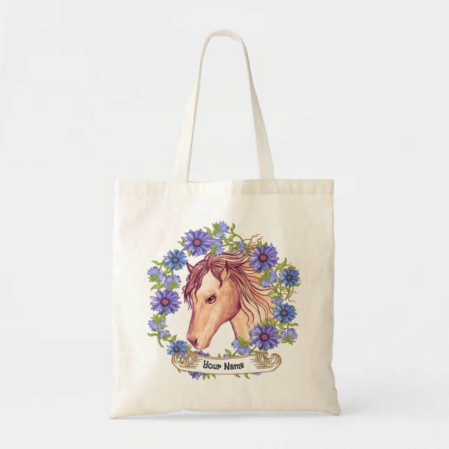 Bolsa Tote Cavalo Blue Daisy (Frente)