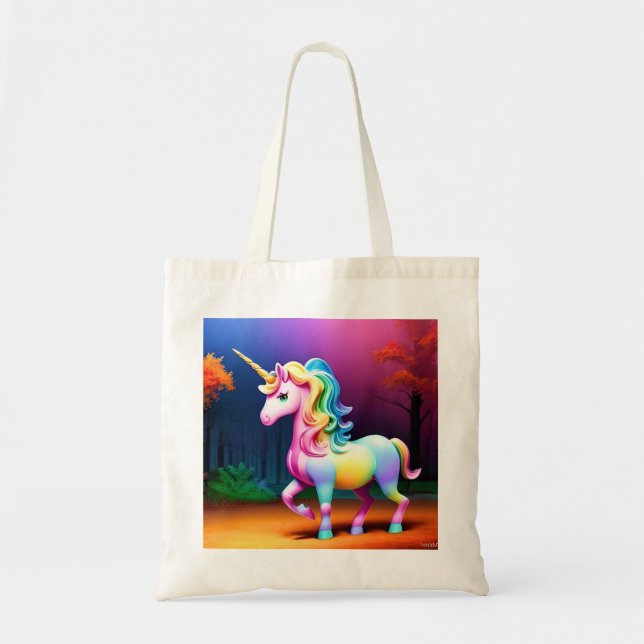 Bolsa Tote Cavalo branco Unicórnio-37474 (Frente)