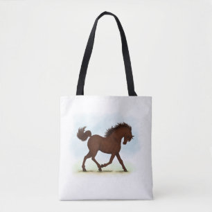 Bolsa Tote Cavalo castanho equestre