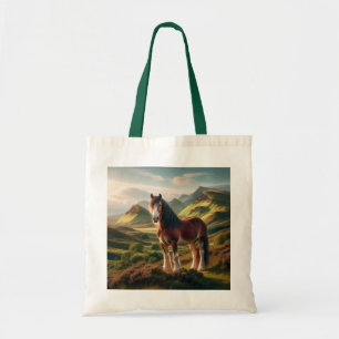 Bolsa Tote cavalo Clydesdale das Terras Altas da Escócia
