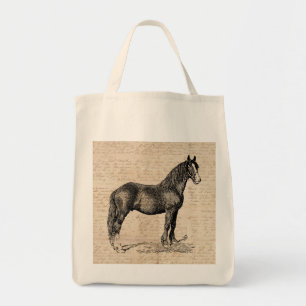 Bolsa Tote Cavalo com Papel Script