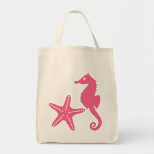 Bolsa Tote Cavalo-da-praia, fuchsia rosa