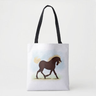 Bolsa Tote Cavalo das Montanhas Rochosas Equestre
