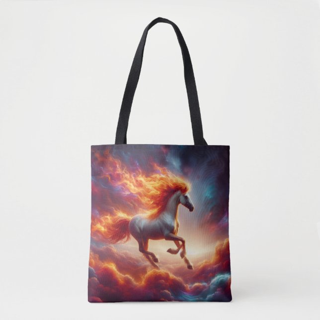 Bolsa Tote Cavalo de Mane Fogo (Frente)