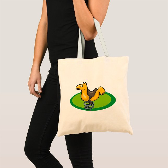 Bolsa Tote Cavalo de Mola de Playground (Criador carregado)