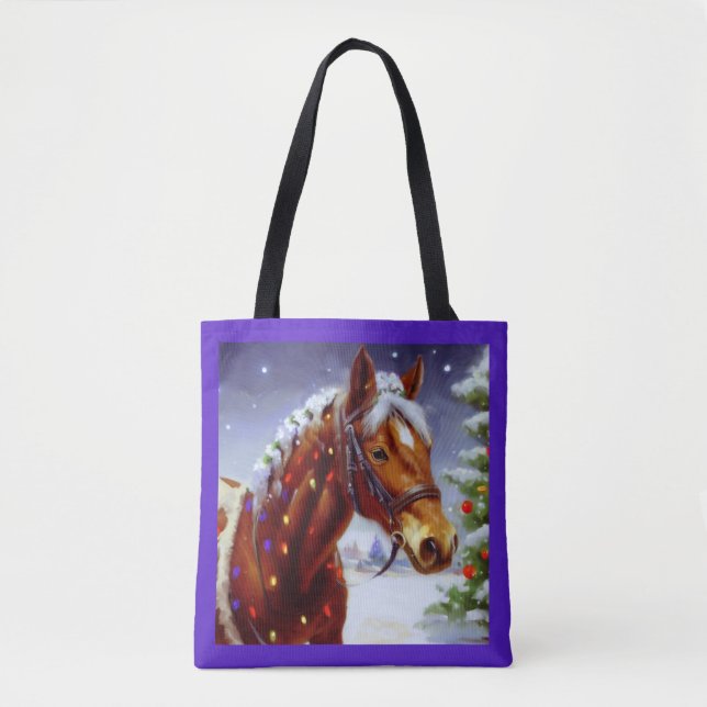 Bolsa Tote Cavalo de Natal 3 (Frente)