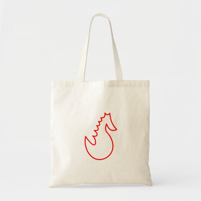 Bolsa Tote Cavalo de Obra Adorável (Frente)