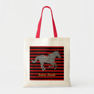 Bolsa Tote cavalo e listras
