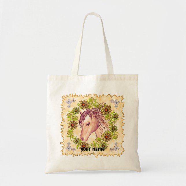 Bolsa Tote Cavalo Margarida Amarela (Frente)
