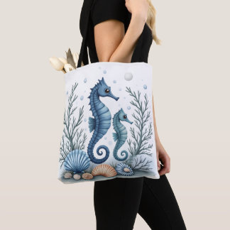 Bolsa Tote Cavalo-Marinho Azul