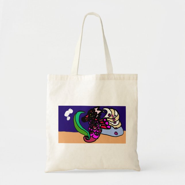 Bolsa Tote Cavalo marinho diversão (Frente)