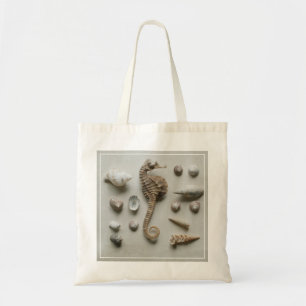 Bolsa Tote Cavalo marinho e escudos