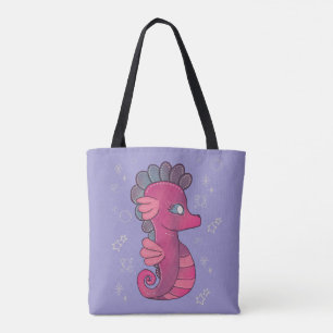 Bolsa Tote Cavalo-Marinho Punky Cavalinho-Marinho Rosa Fofo