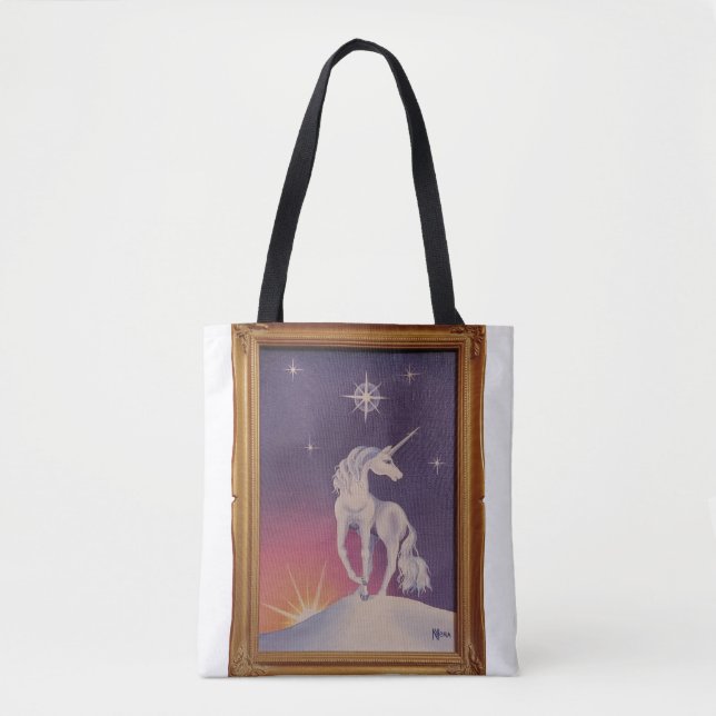 Bolsa Tote Cavalo-marinho Unicórnio (Frente)