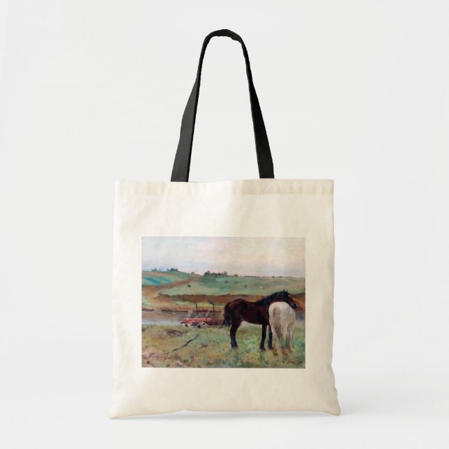 Bolsa Tote Cavalo num Prado, Edgar Degas (Frente)