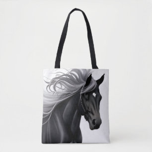 Bolsa Tote Cavalo Preto Magnífico