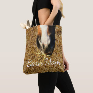Bolsa Tote Cavalo que come a sacola da mamã do celeiro do