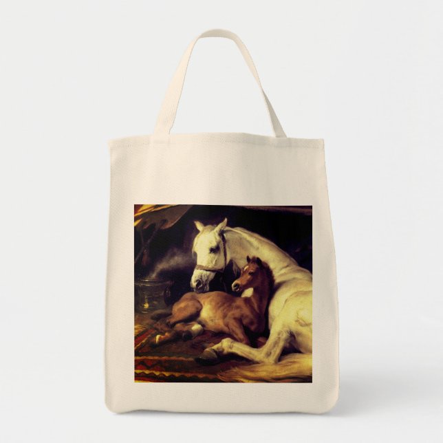Bolsa Tote Cavalos de Landseer (Frente)