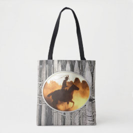Bolsa Tote Cavalos de toalha