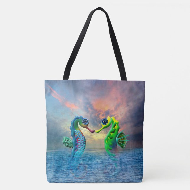 Bolsa Tote Cavalos-marinhos (Frente)