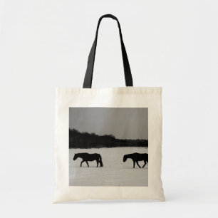 Bolsa Tote Cavalos na neve bti