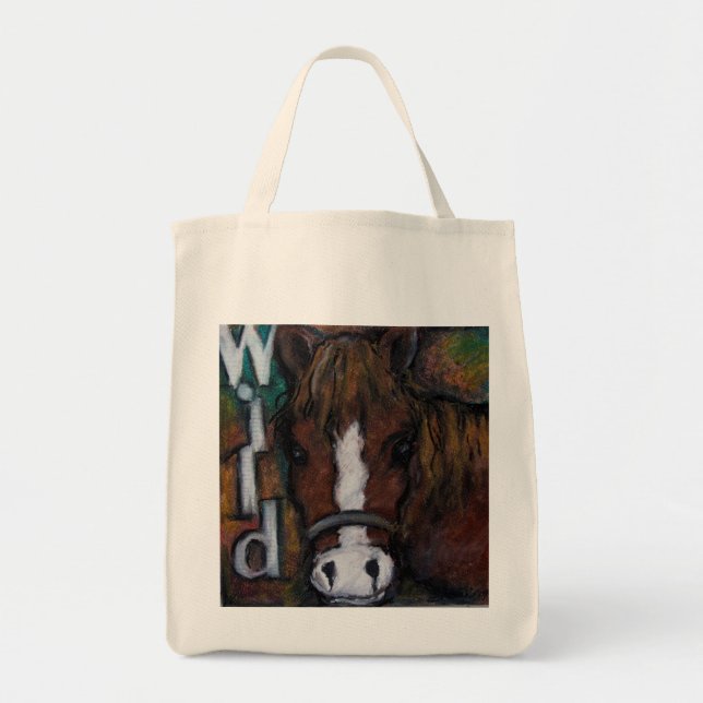 Bolsa Tote Cavalos selvagens (Frente)