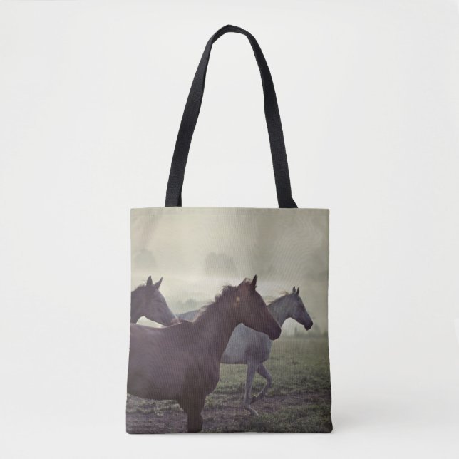 Bolsa Tote Cavalos selvagens (Frente)