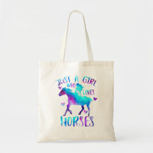 Bolsa Tote Cavalos só uma garota que ama Cavalos 3