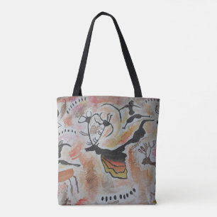 Bolsa Tote Cave Art Abstrato
