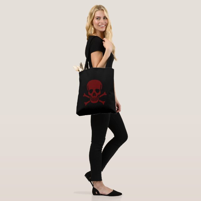 Bolsa Tote Caveira e Ossos (No(a) Modelo)