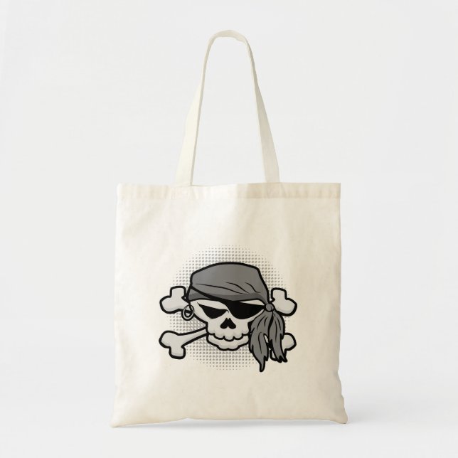 Bolsa Tote Caveira Pirata (Frente)