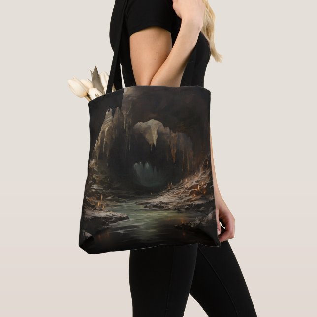 Bolsa Tote Caverna do Rio Dark Fantasy (Close Up)