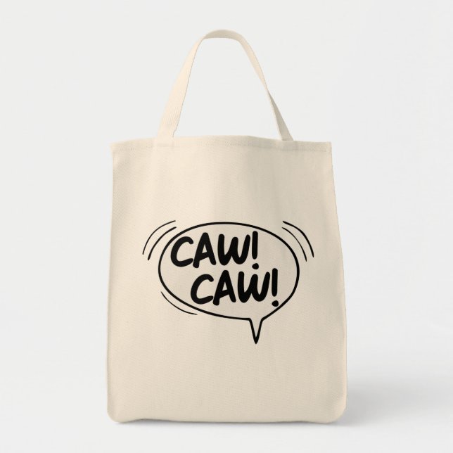 BOLSA TOTE CAW CAW AOS (Frente)