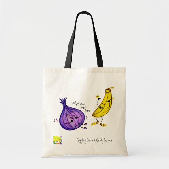 Bolsa Tote Cebola Giggling e saco vertiginoso da banana (Frente)