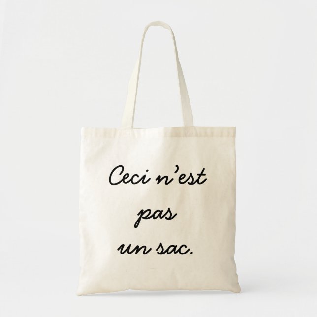 Bolsa Tote Ceci n’est pas un sac. (Frente)