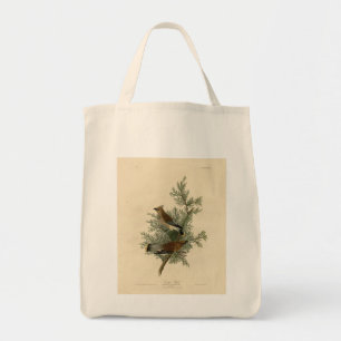 Bolsa Tote Cedar Bird, Cedar Waxwing Audubon Birds da América